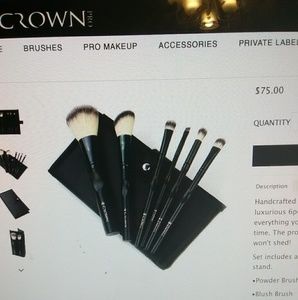 Crown 6pc brush set **brand new in packaging**